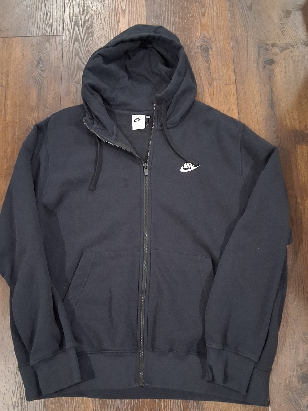 Men's NIKE Black Zip-Up Hoodie